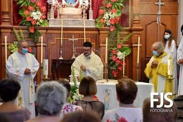  Telde rinde honores a la Virgen de Las Nieves con una solemne misa en Lomo Magullo/Francisco Javier Santana-TA.